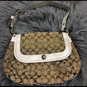 Authentic Signature Coach Shoulder Belt Bag